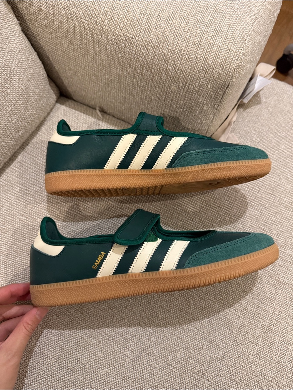 Adidas SAMBA Mary Janes Sz 9.5 green - Picture 2 of 5